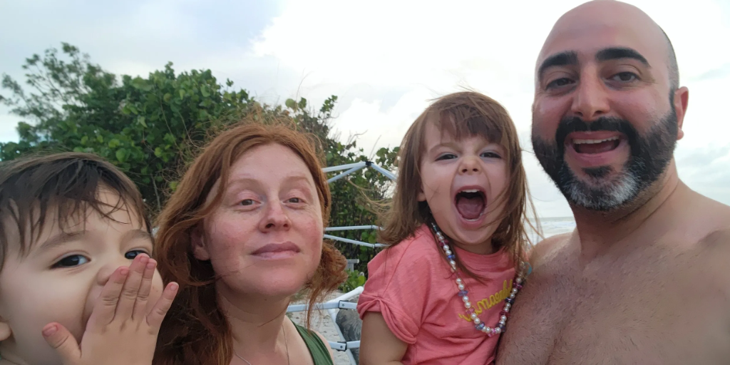 Dr. Gutierrez with his wife Sandra and their three children